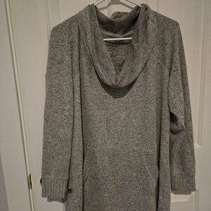 Torrid Heather Gray Cowl Neck Sweater